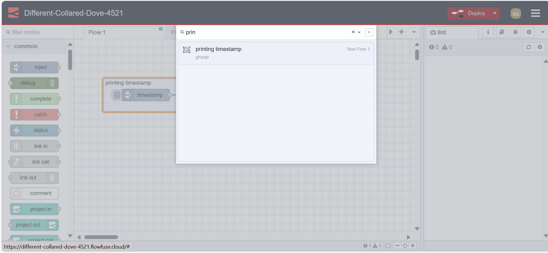 Image showing Node-RED Palette Search bar Image showing Node-RED Palette Search bar